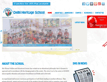 Tablet Screenshot of delhiheritageschool.com